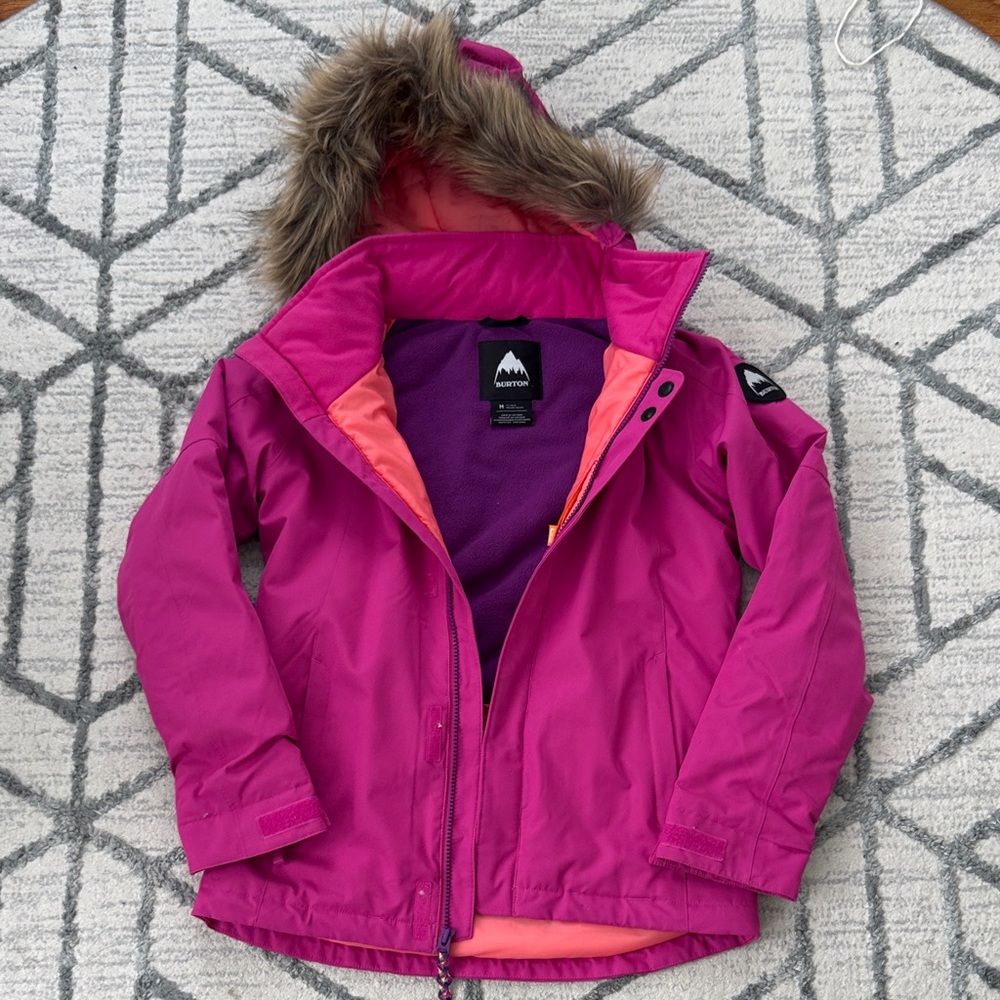 Burton Snowboard Kids Jacket in Pink and Purple